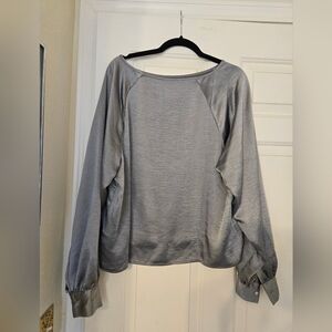 GAP Silver Long Sleeve Top